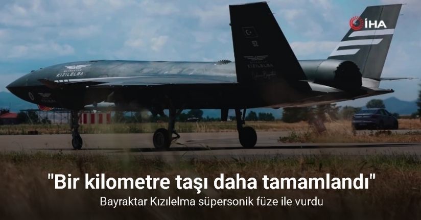 Bayraktar Kızılelma süpersonik füze ile vurdu