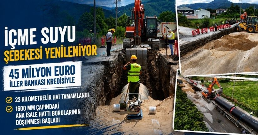 İçme Suyu Projesi'nde 23 Kilometrelik Hat Tamamlandı