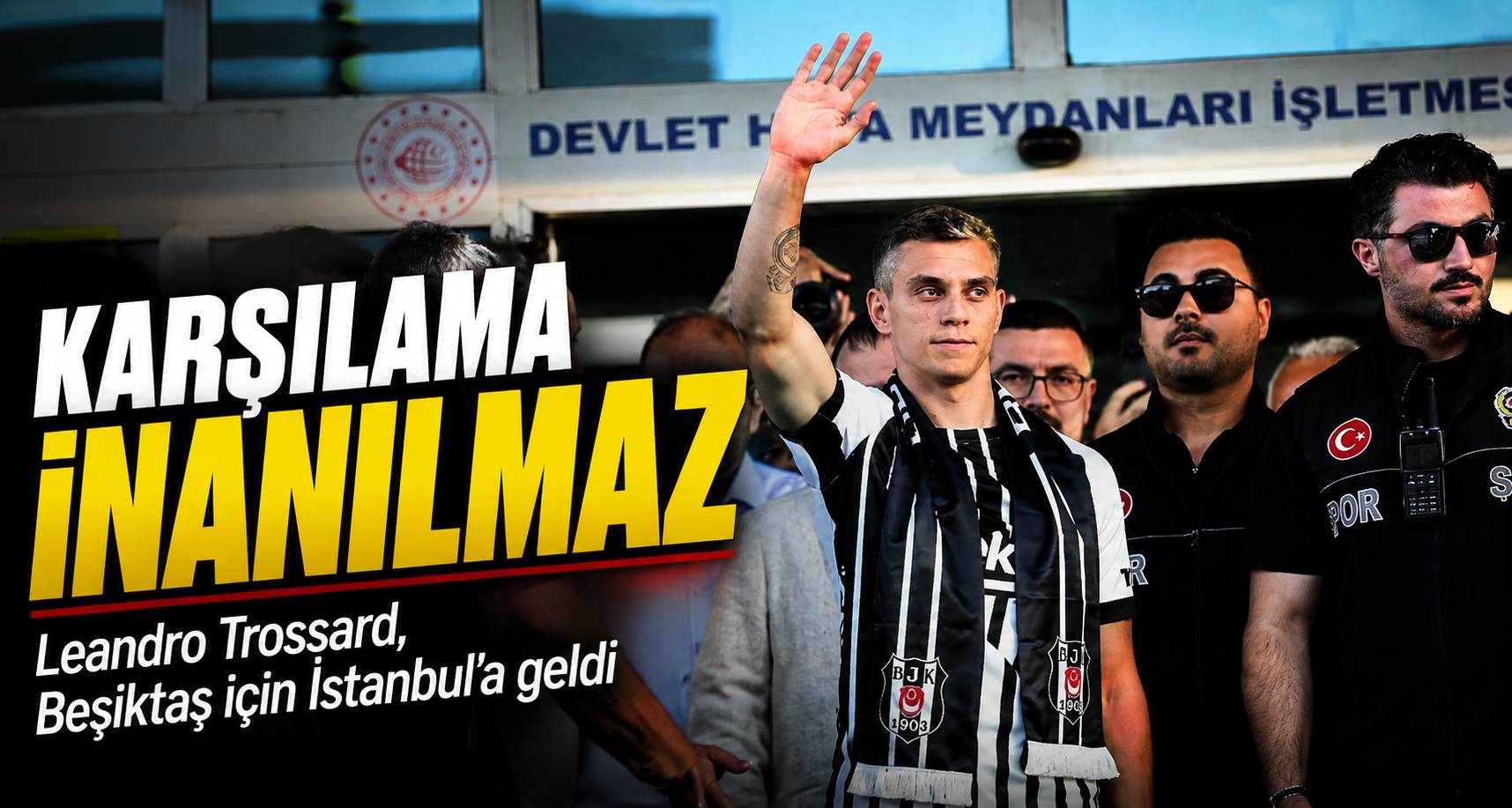 Leandro Trossard, Beşiktaş için İstanbul’a geldi