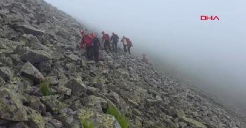 Rize'de doğa yürüyüşünde kaybolan 3 Rus turist kurtarıldı; o anlar kamerada