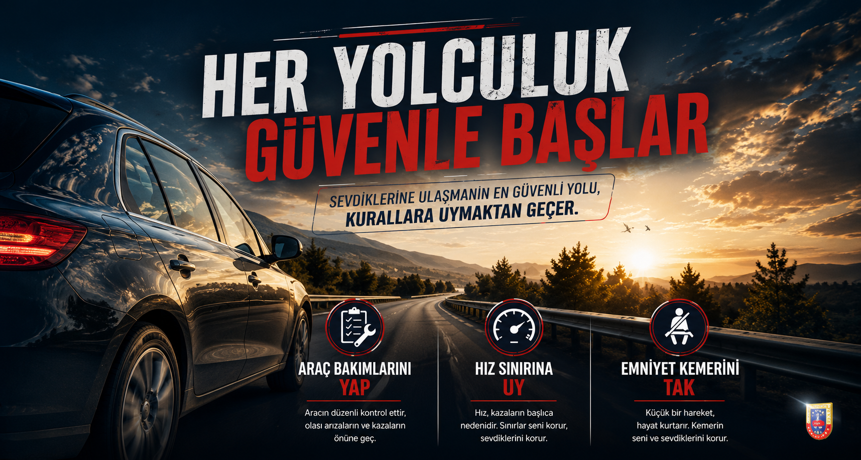 Jandarma'dan sürücülere trafik güvenliği uyarısı