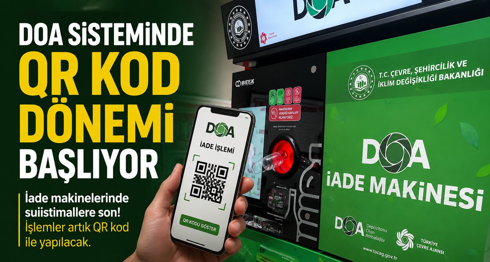 DOA sisteminde QR kod dönemi başlıyor