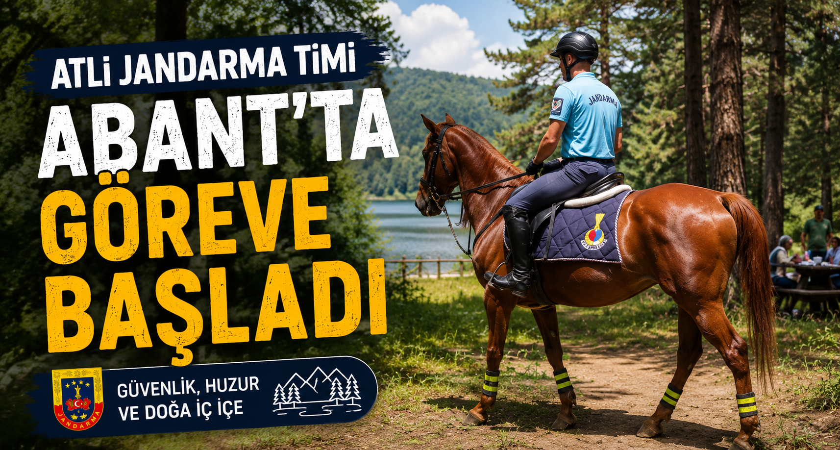 Atlı jandarma timi Abant'ta göreve başladı