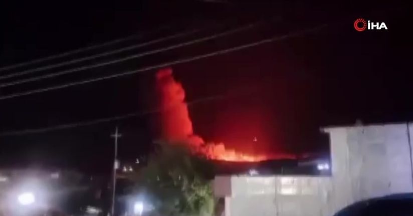 Erbil ve Süleymaniye'de mühimmat depolarında patlama meydana geldi, yangın çıktı