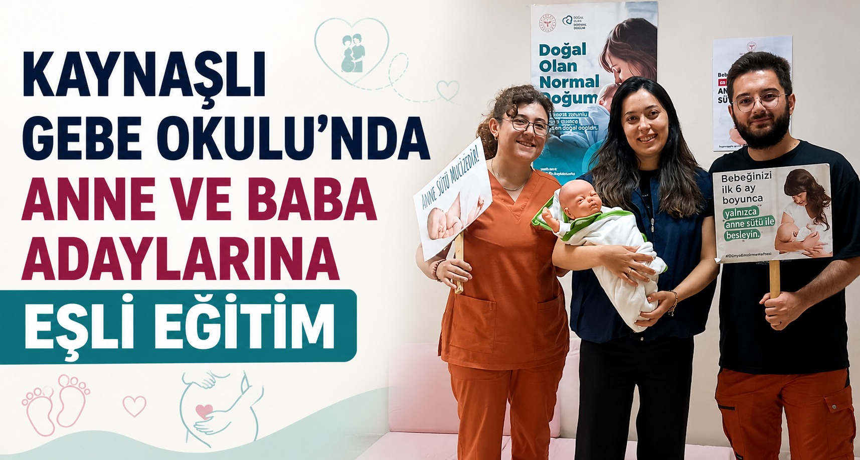 Kaynaşlı Gebe Okulu'nda Anne ve Baba Adaylarına Eşli Eğitim