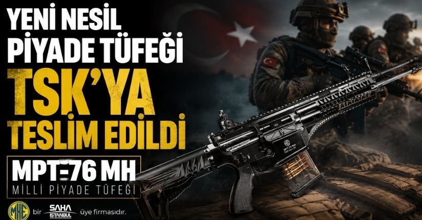 Yeni nesil piyade tüfeği TSK'ya teslim edildi