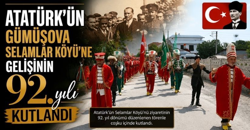 Atatürk'ün Gümüşova Selamlar Köyü'ne gelişinin 92. yılı kutlandı