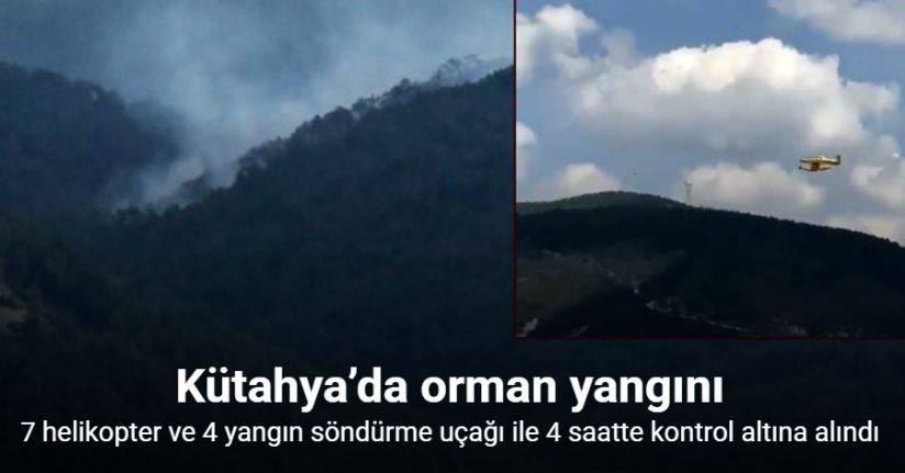 Kütahya'daki orman yangını 4 saatte kontrol altına alındı