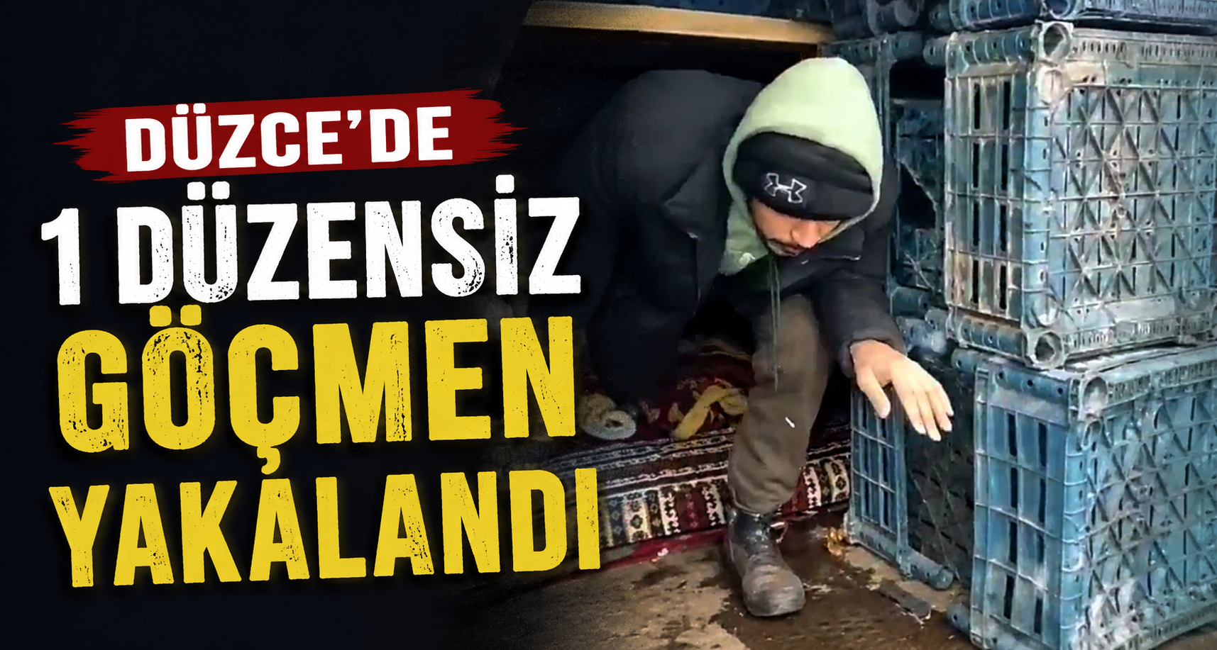Düzce'de 1 düzensiz göçmen yakalandı