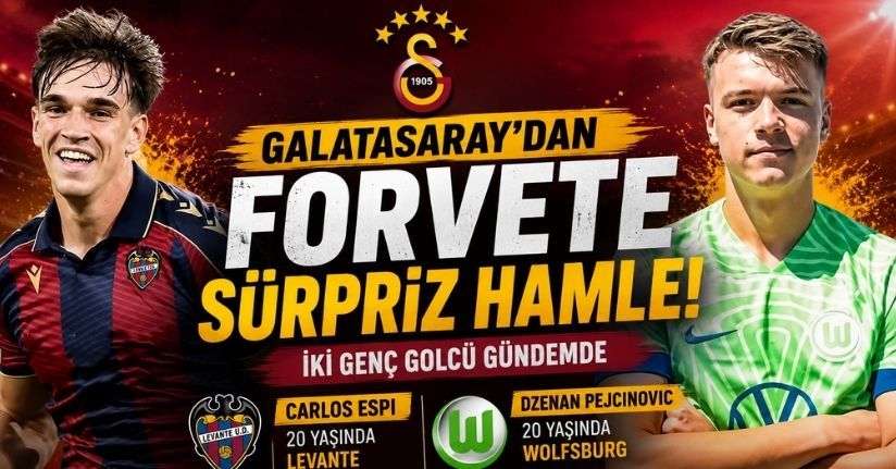 Galatasaray'dan forvete sürpriz hamle! İki genç golcü gündemde