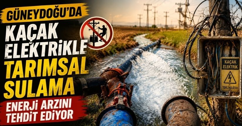 Güneydoğu’da kaçak elektrikle tarımsal sulama enerji arzını tehdit ediyor