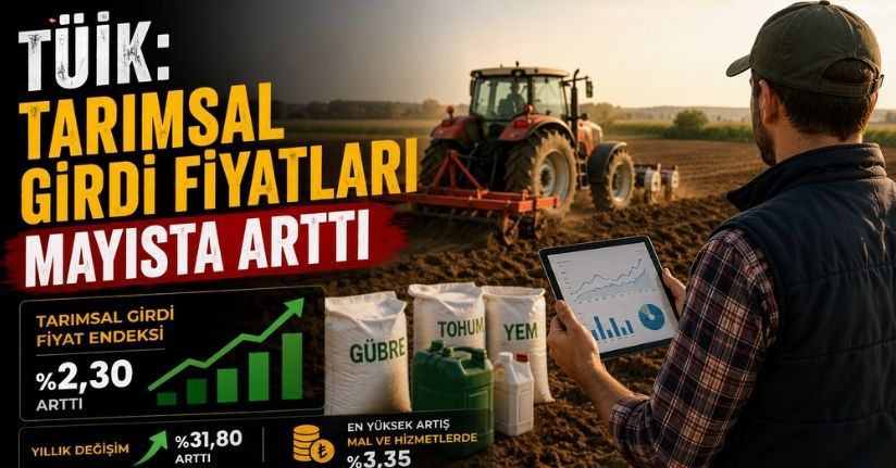 TÜİK: Tarımsal girdi fiyatları mayısta arttı