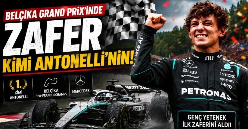 Belçika Grand Prix'sinde zafer Kimi Antonelli'nin
