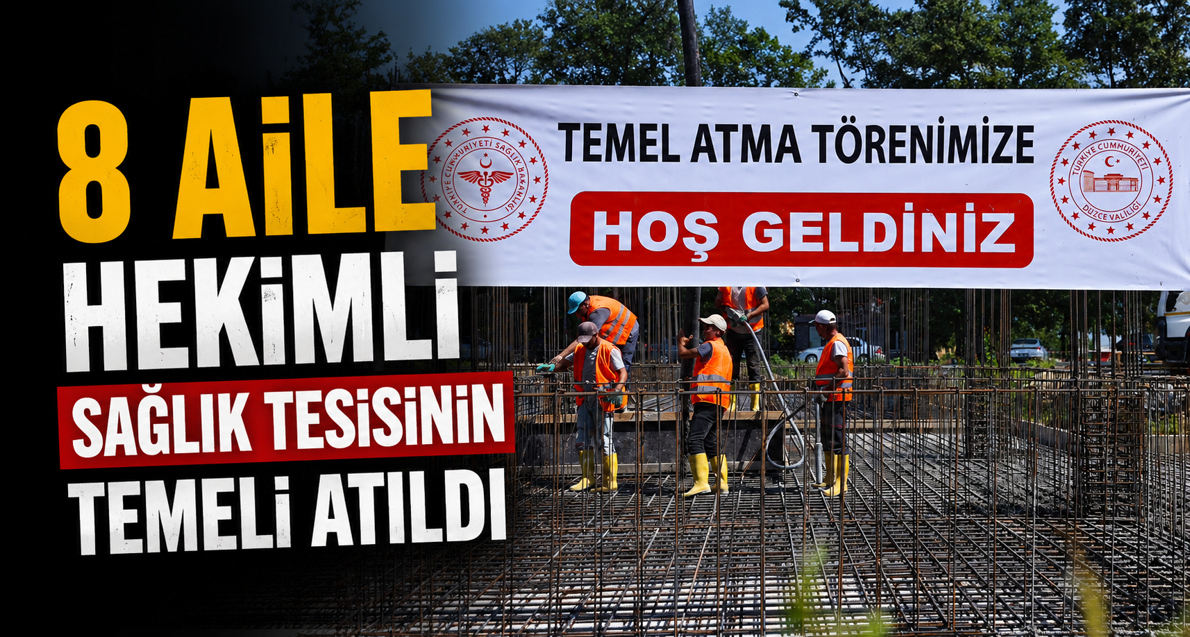 8 Aile Hekimli Sağlık Tesisinin Temeli Atıldı