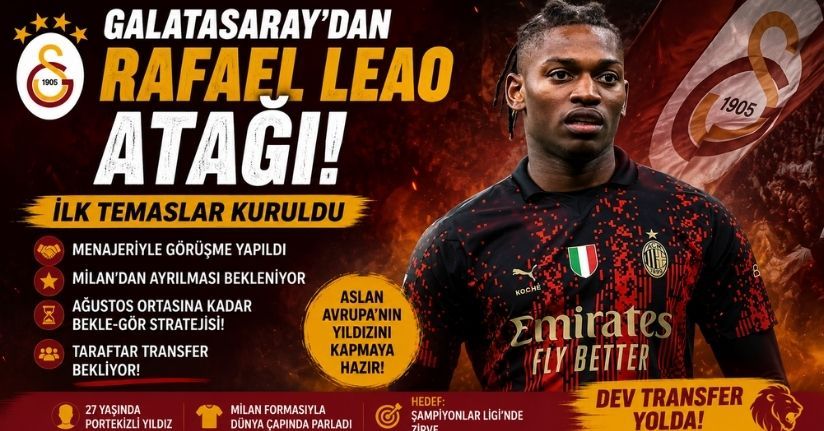 Galatasaray'dan Rafael Leao atağı! İlk temaslar kuruldu