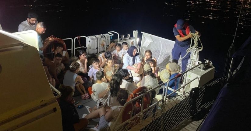 40 göçmen yakalandı; 2 gözaltı