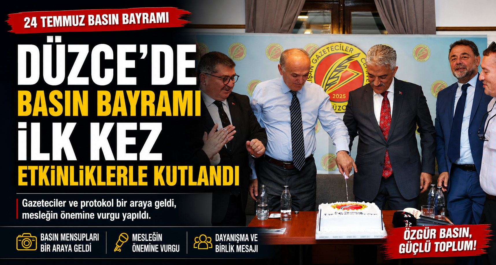 Düzce’de Basın Bayramı İlk Kez Etkinliklerle Kutlandı