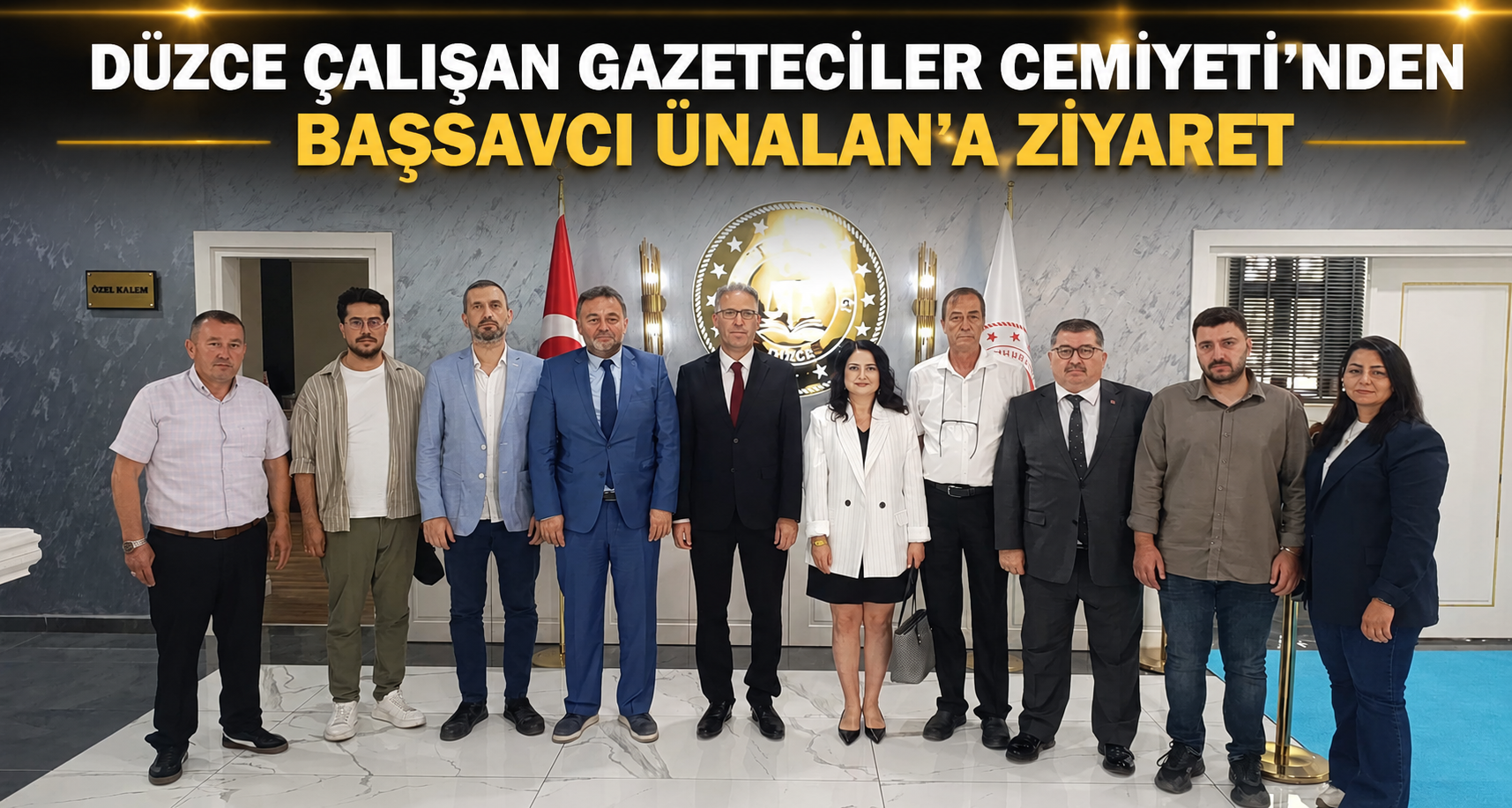 Düzce Çalışan Gazeteciler Cemiyeti'nden Başsavcı Ünalan'a Ziyaret