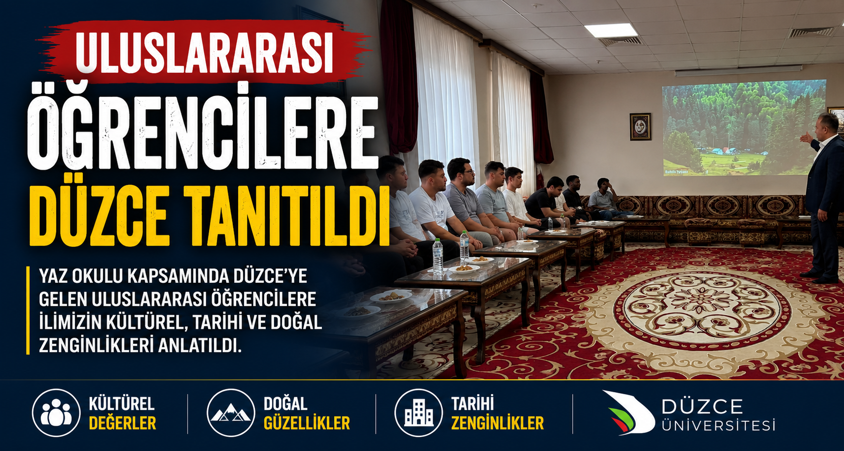 Uluslararası Öğrencilere Düzce Tanıtıldı