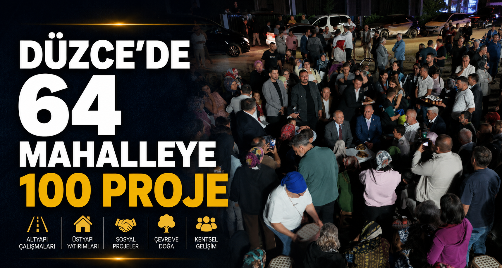 Düzce’de 64 mahalleye 100 proje