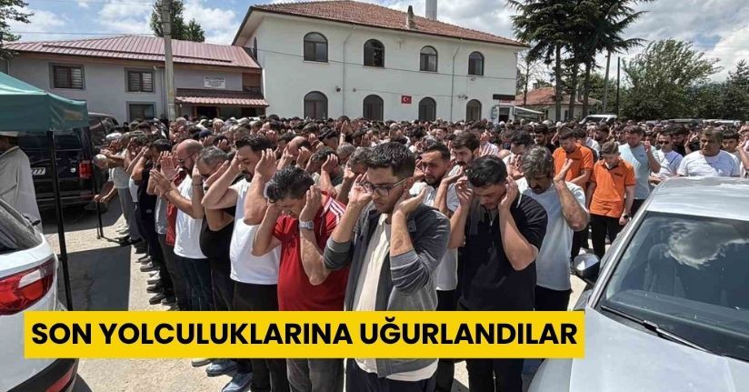 Bolu’da uçuruma yuvarlanan cipte hayatını kaybeden iki sevgili son yolculuklarına uğurlandı
