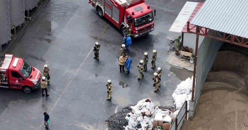 Eyüpsultan’da kimyasal madde paniği: 10 tonluk tankta tepkime meydana geldi
