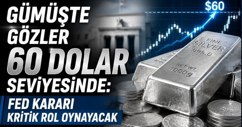 Gümüşte Gözler 60 Dolar Seviyesinde: Fed Kararı Kritik Rol Oynayacak