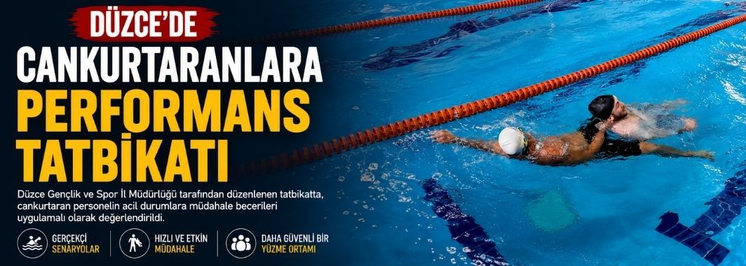 Düzce'de Cankurtaranlara Performans Tatbikatı