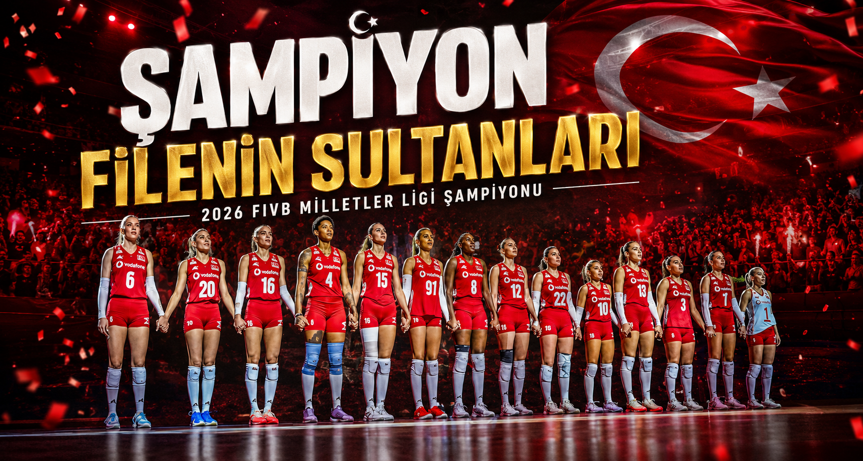 A Milli Kadın Voleybol Takımı ikinci kez Milletler Ligi şampiyonu