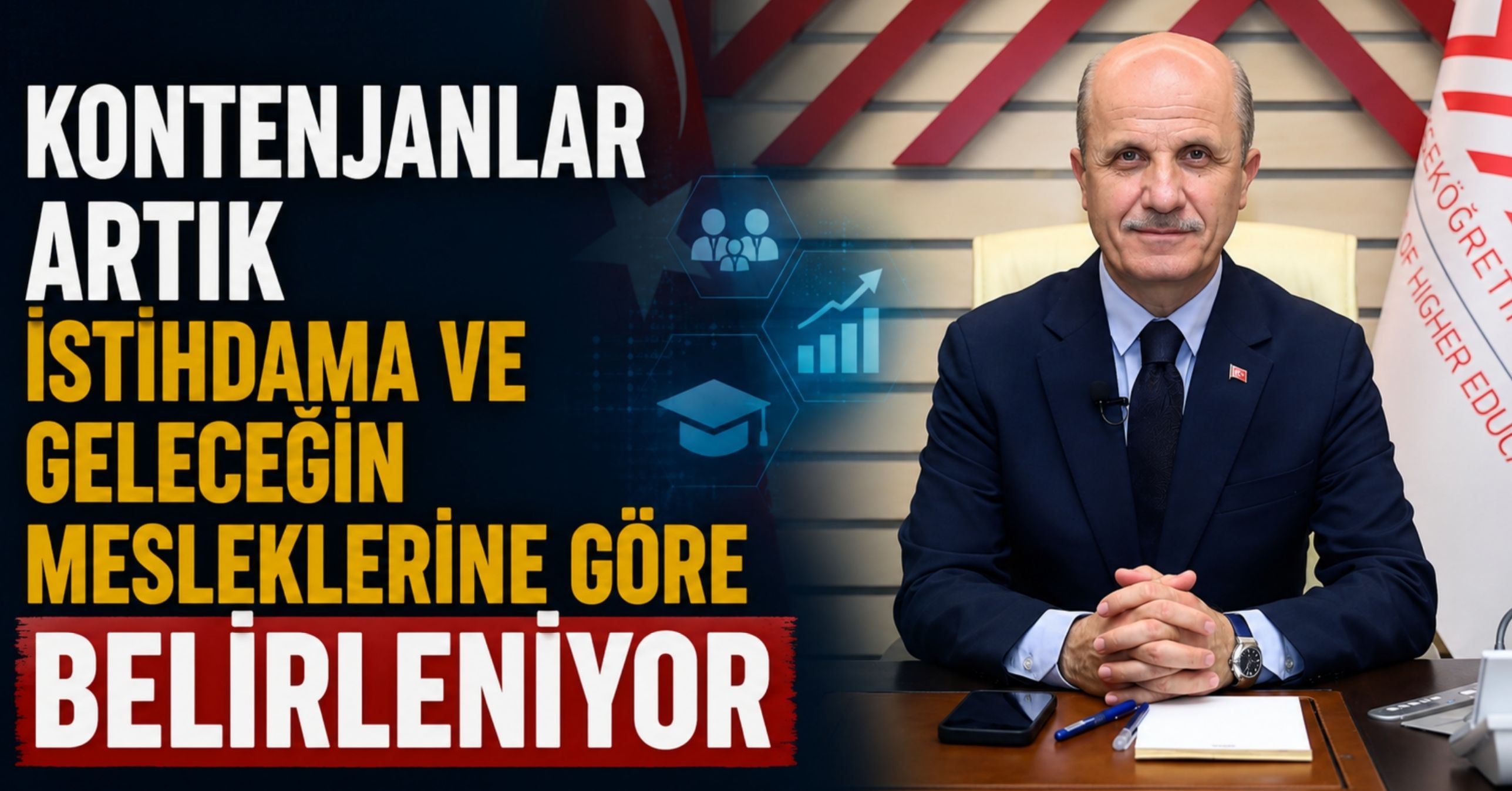 Kontenjanlar artık istihdama ve geleceğin mesleklerine göre belirleniyor