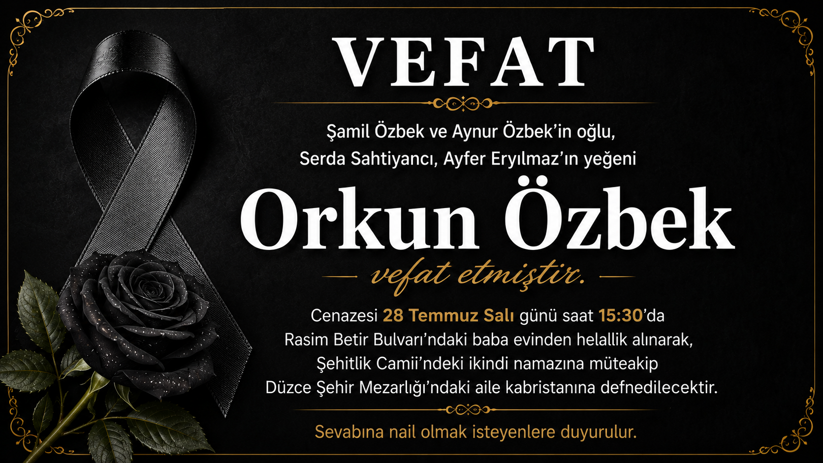 Özbek Ailesinin Acı Günü