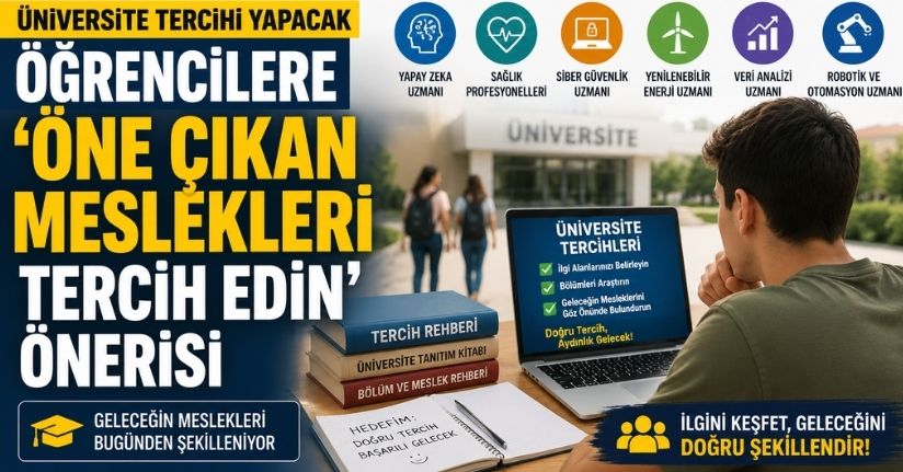 Üniversite tercihi yapacak öğrencilere ’öne çıkan meslekleri tercih edin’ önerisi
