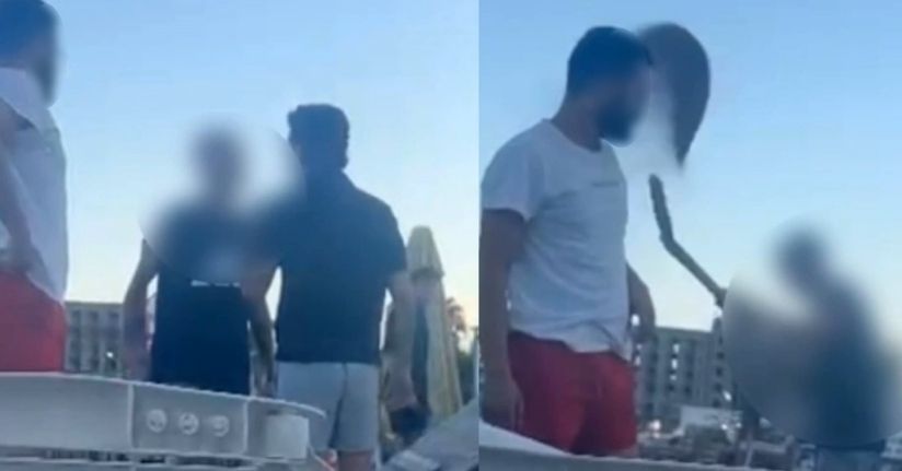 Plajdan kaldırılmak istenen gençlere kum fırlatıldı: 2 gözaltı