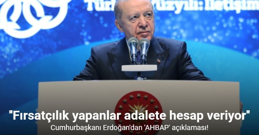 Cumhurbaşkanı Erdoğan: 