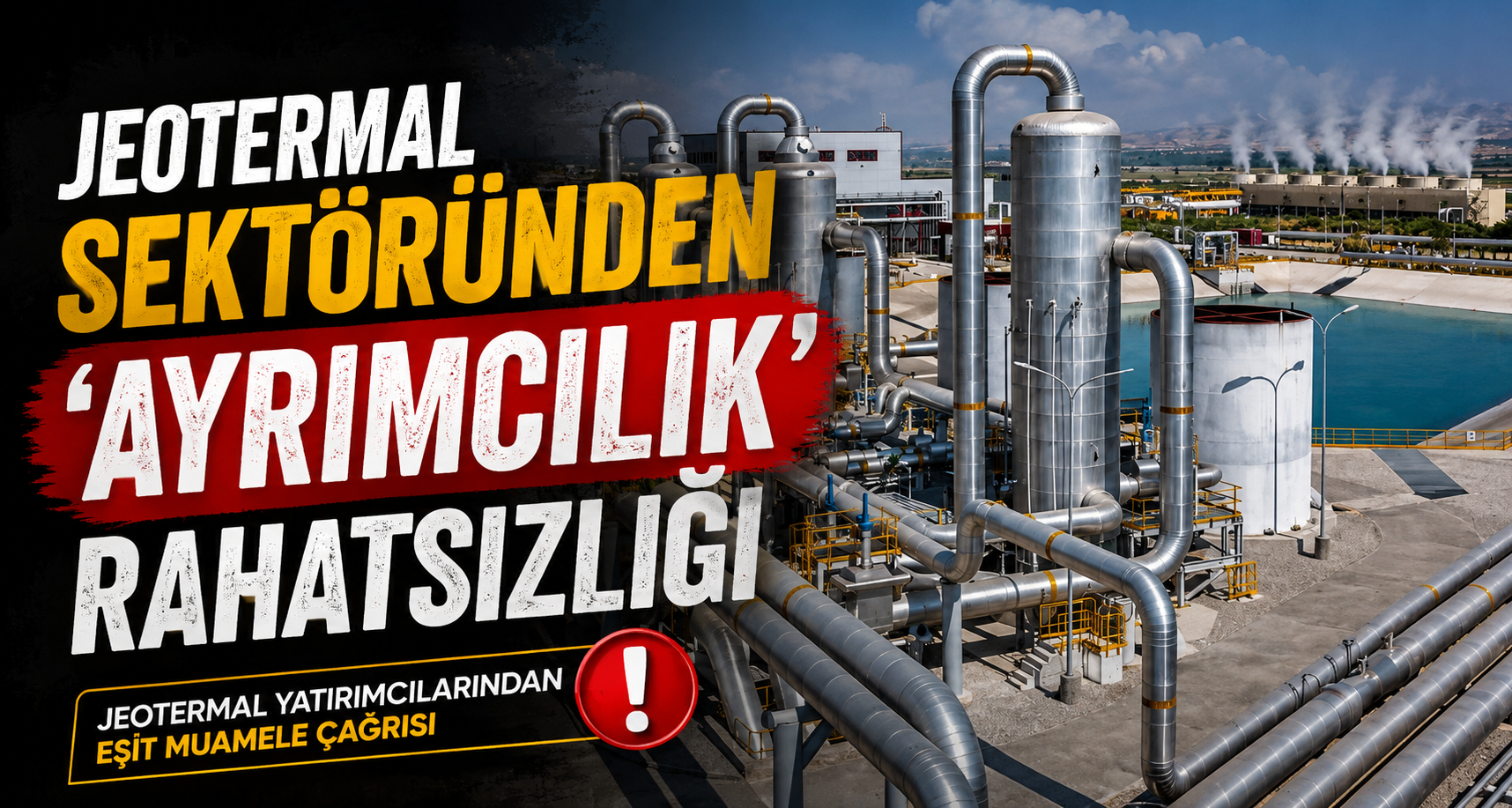 Jeotermal sektöründen ’ayrımcılık’ rahatsızlığı