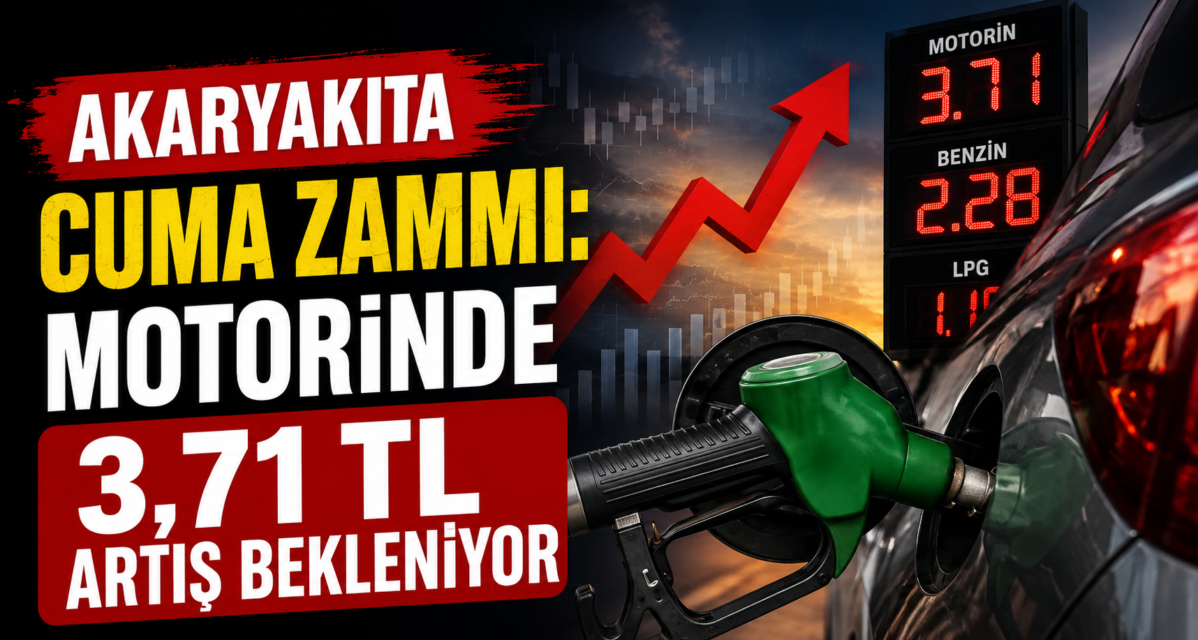 Akaryakıta Cuma Zammı: Motorinde 3,71 TL Artış Bekleniyor