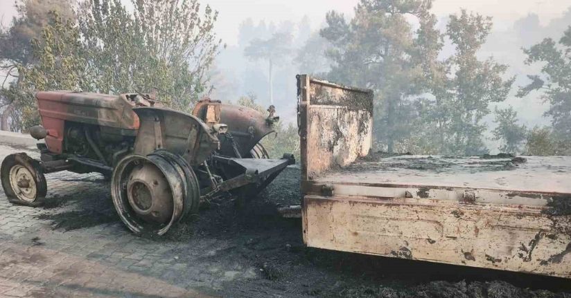 Seydikemer’deki orman yangınında 24 saati aşkın süren mücadelenin ardından acı tablo ortaya çıktı