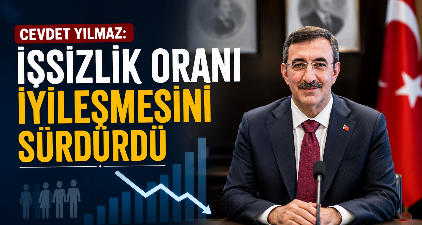 Cevdet Yılmaz: İşsizlik oranı iyileşmesini sürdürdü