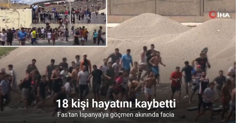 Fas'tan İspanya'ya göçmen akınında facia: 18 ölüFas'tan İspanya'ya göçmen akınında facia: 18 ölü