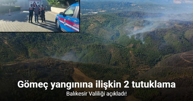 Gömeç yangınına ilişkin 2 tutuklama