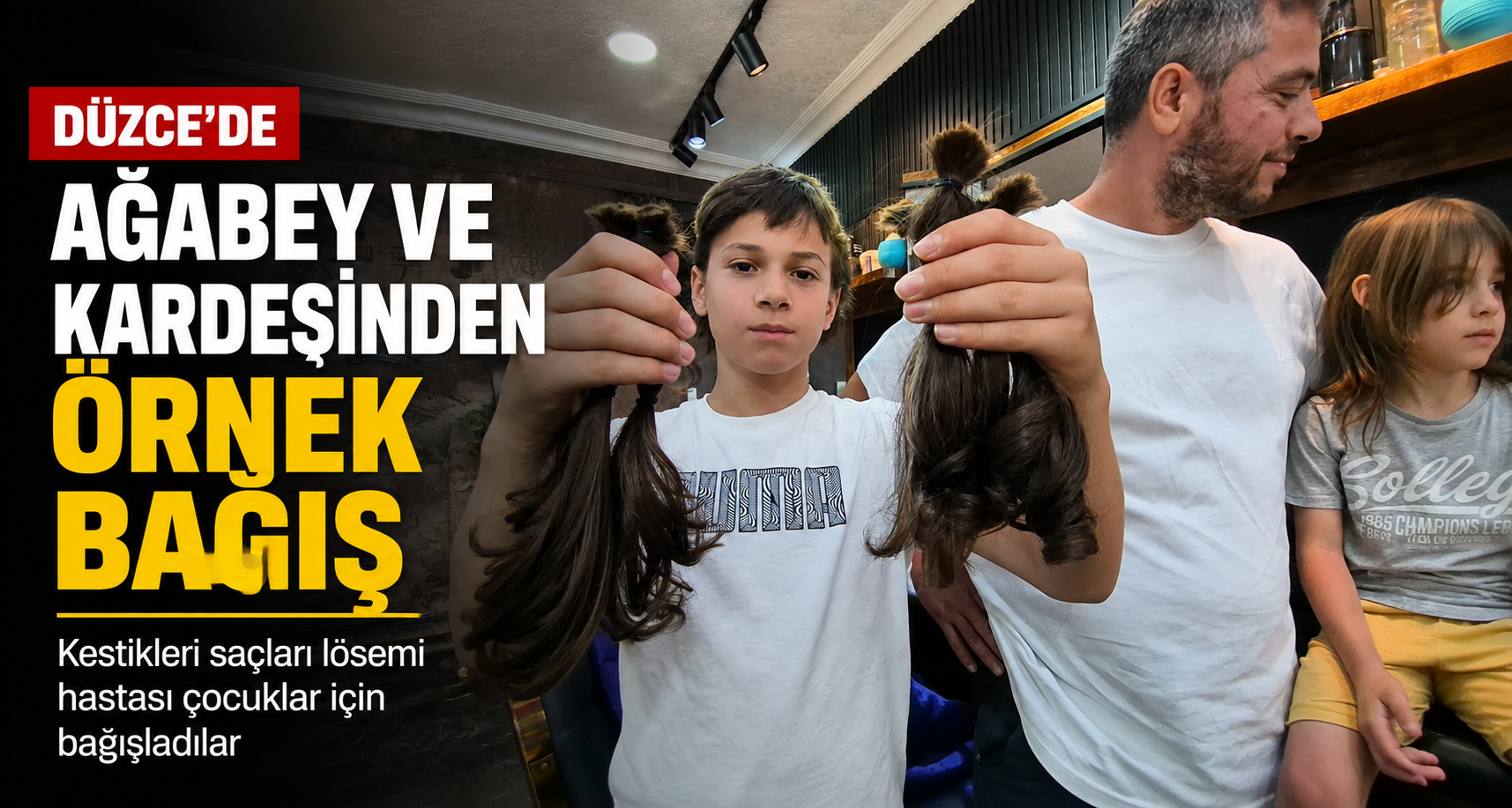 Düzce'de ağabey ve kardeşinden örnek bağış