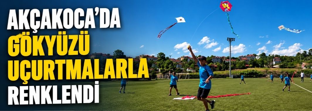 Akçakoca'da gökyüzü uçurtmalarla renklendi