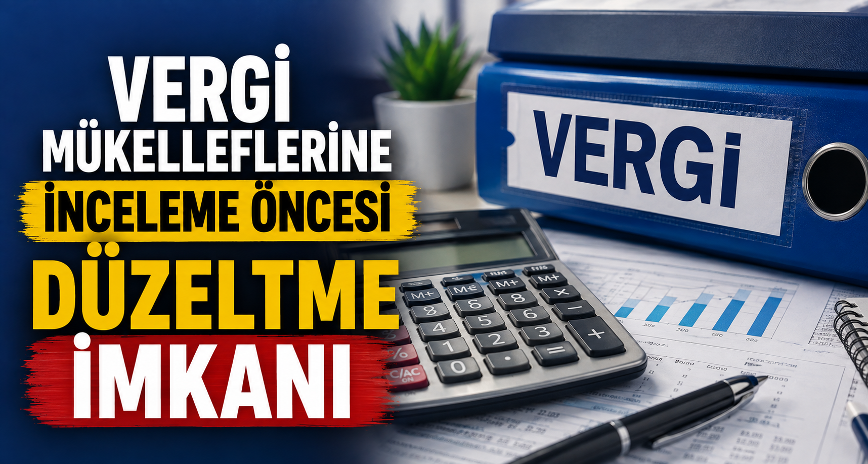 Vergi mükelleflerine inceleme öncesi düzeltme imkanı