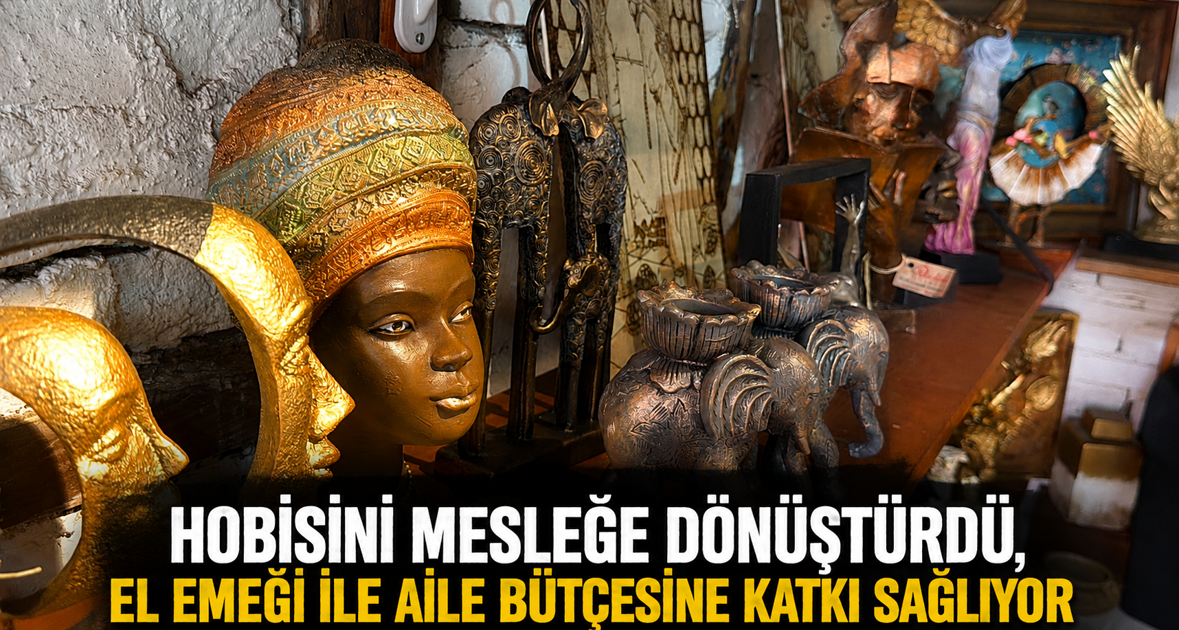 Hobisini mesleğe dönüştürdü, el emeği ile aile bütçesine katlı sağlıyor