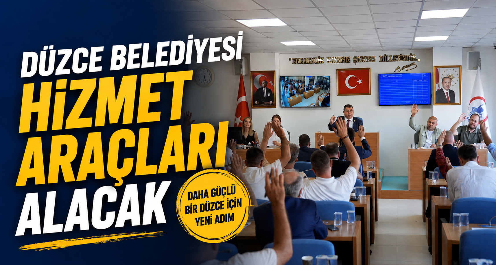 Düzce Belediyesi hizmet araçları alacak
