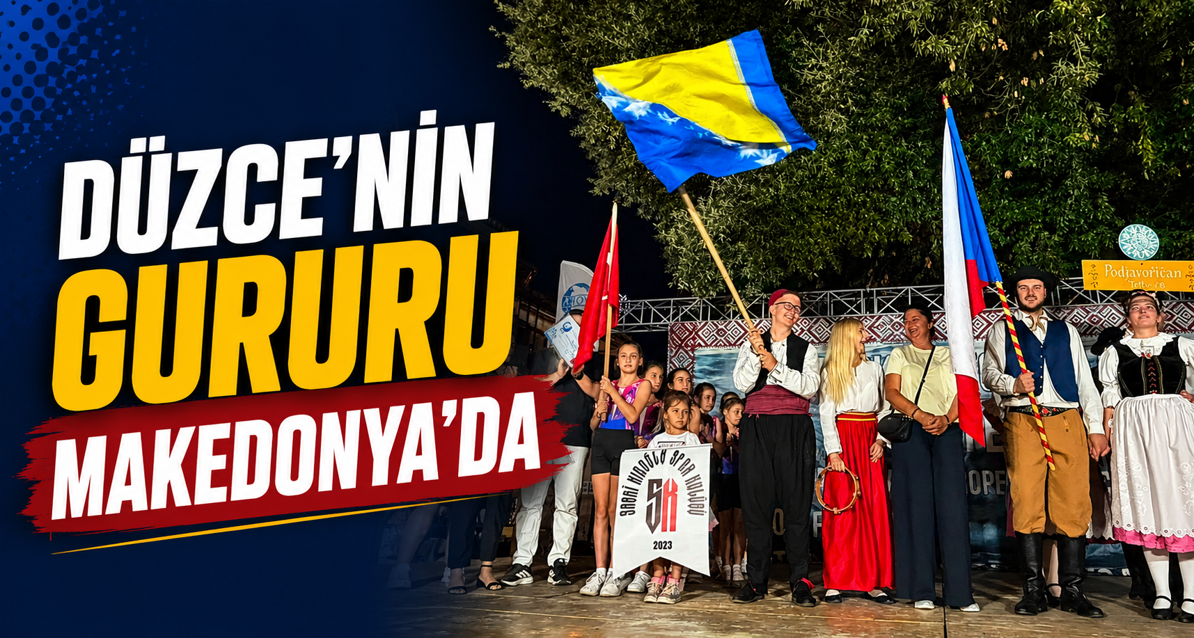 Düzce'nin gururu Makedonya’da
