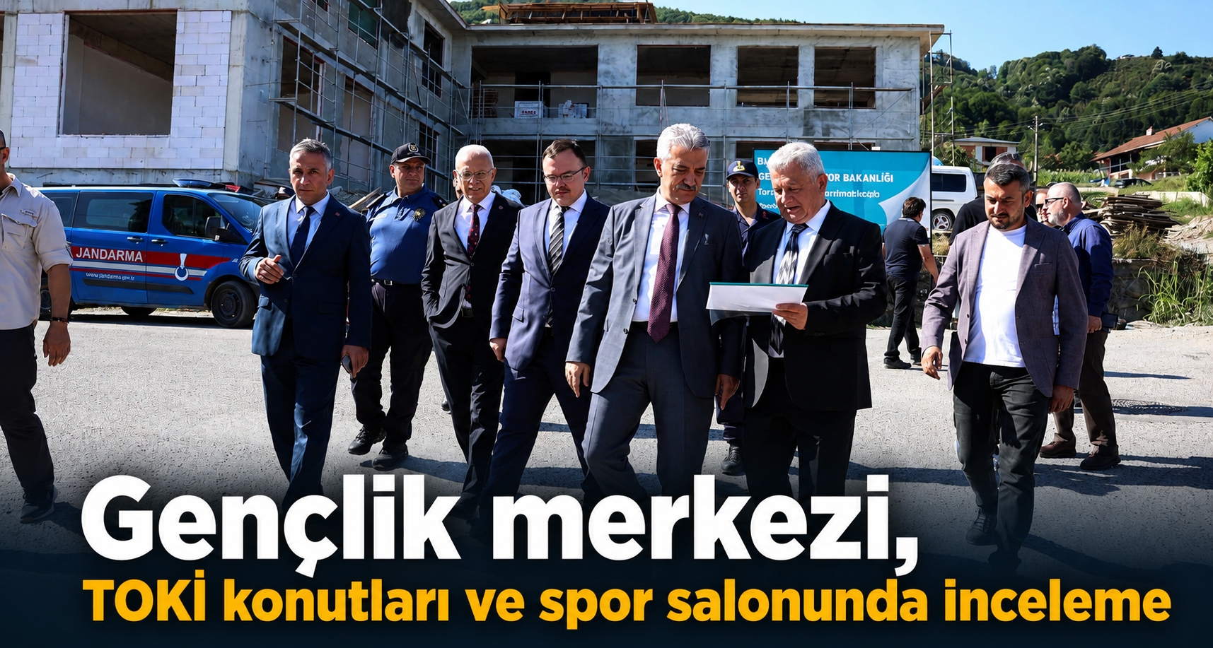 Gençlik merkezi, TOKİ konutları ve spor salonunda inceleme