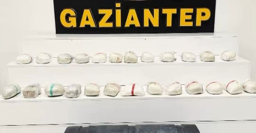 Gaziantep’te 24 kilo uyuşturucu ele geçirildi: 1 gözaltı