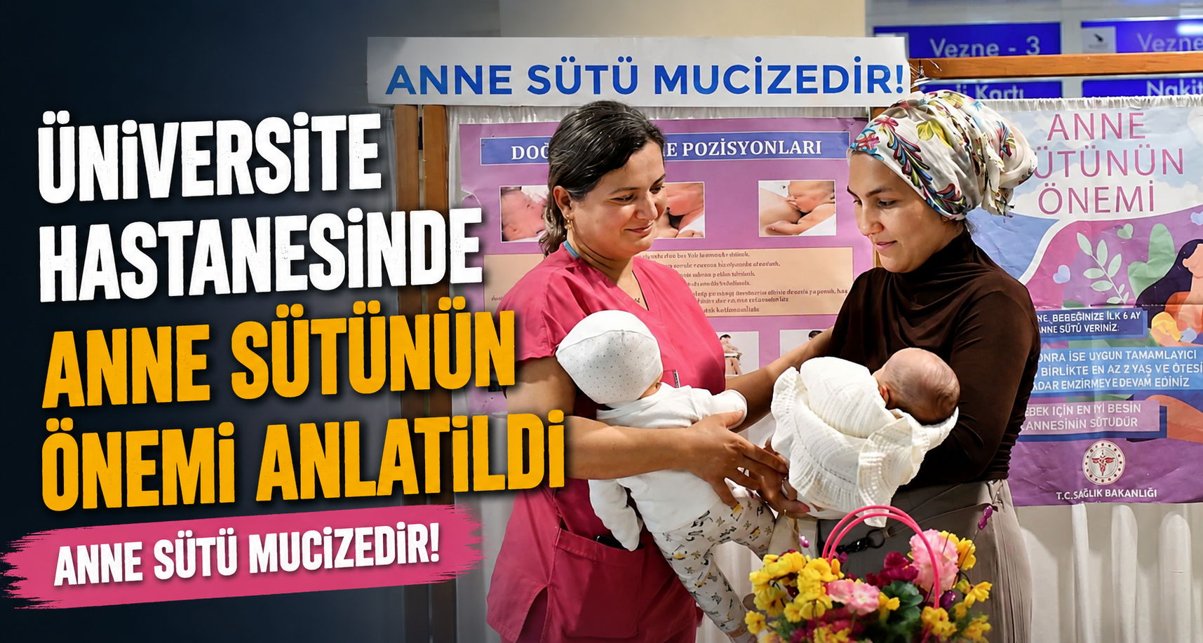 Üniversite hastanesinde anne sütünün önemi anlatıldı