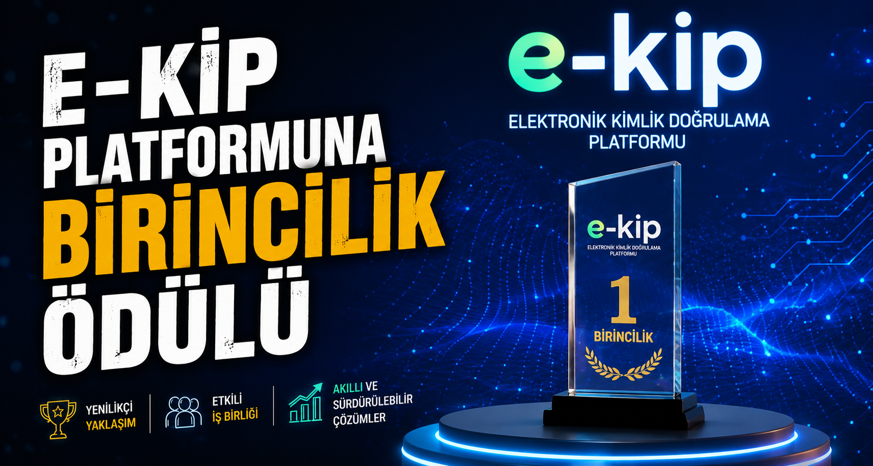 E-KİP platformuna birincilik ödülü